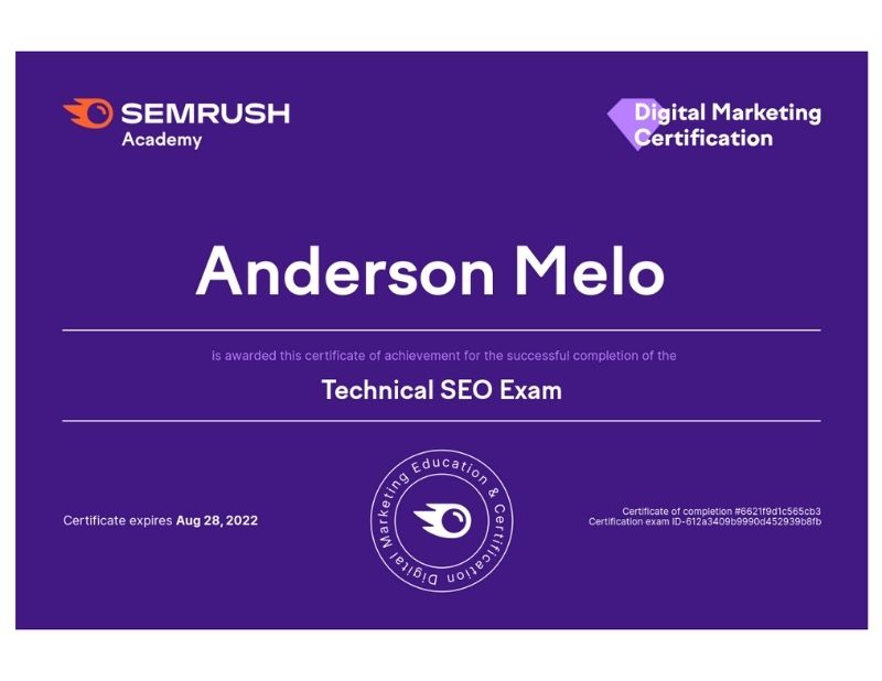 Certificacion SEMRUSH
